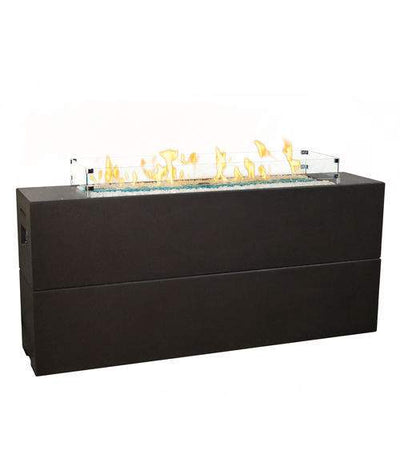 American Fyre Designs Milan Tall 72-Inch Linear Bar Height Gas Fire Table