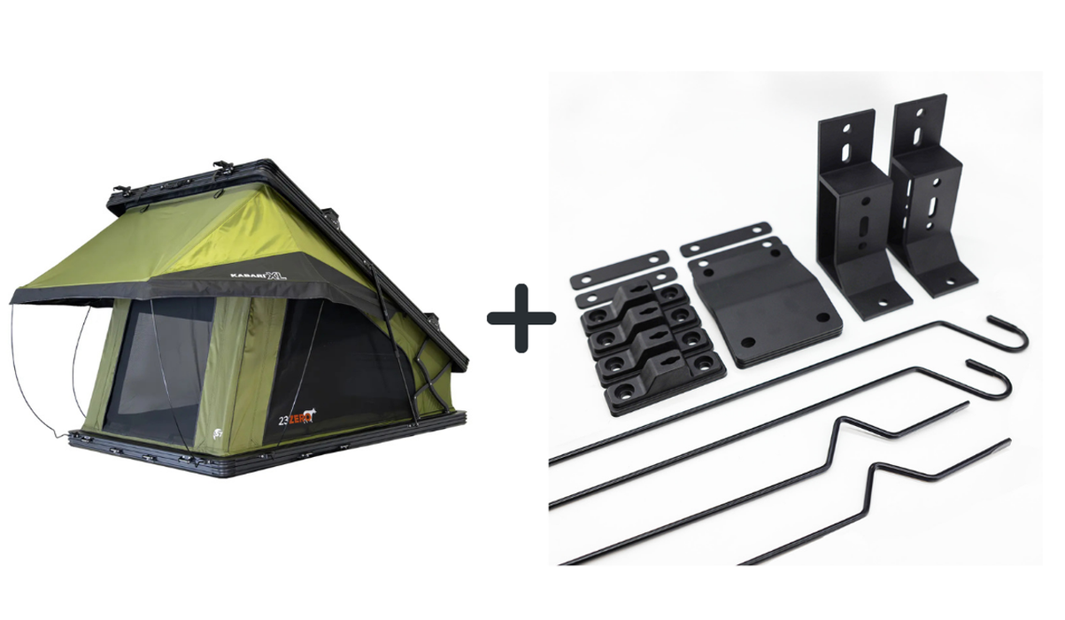 23ZERO Kabari XL Hardshell Tent – Awning Mount Kit + Extended Window Pole Kit