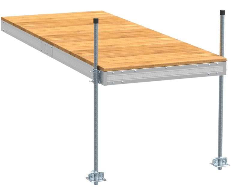 PlayStar Aluminum Stationary Dock – 4' x 10'