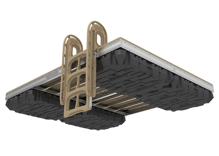 PlayStar Aluminum 8' x 10' Floating Swim Raft w/Resin Top