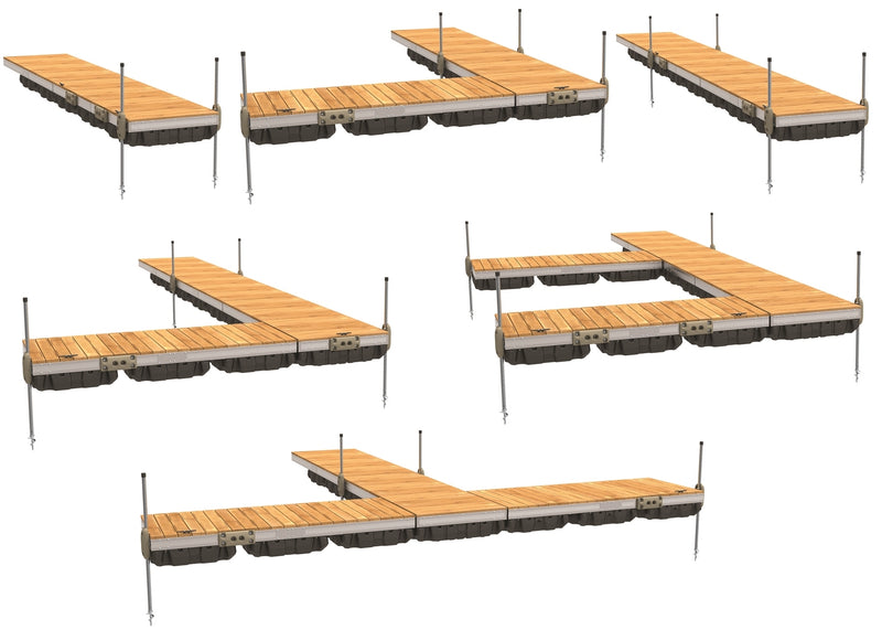 PlayStar Aluminum Floating Dock – 4' x 10'