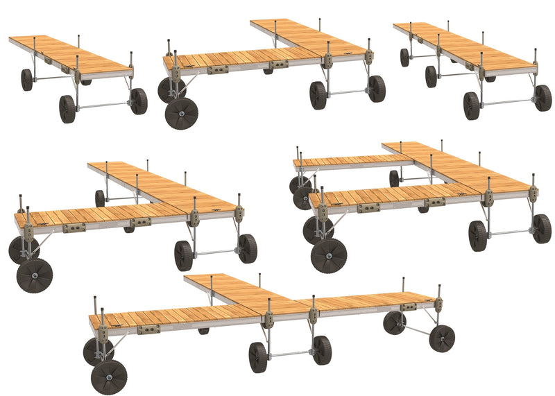 PlayStar Aluminum Roll-In Dock – 4' x 10'