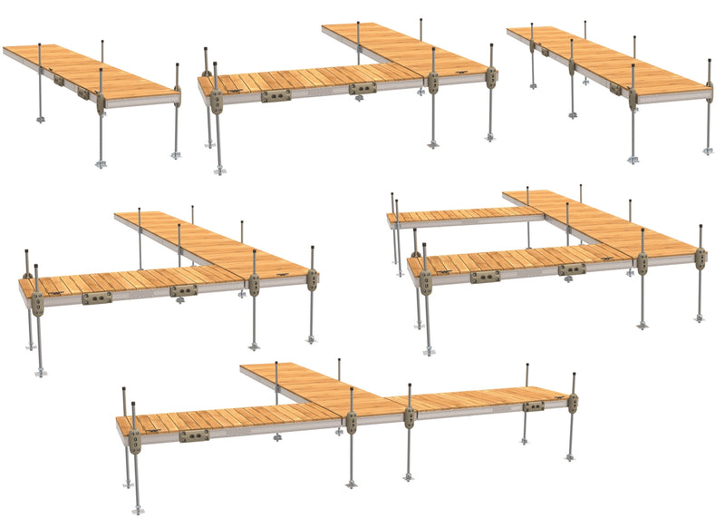 PlayStar Aluminum Stationary Dock – 4' x 10'