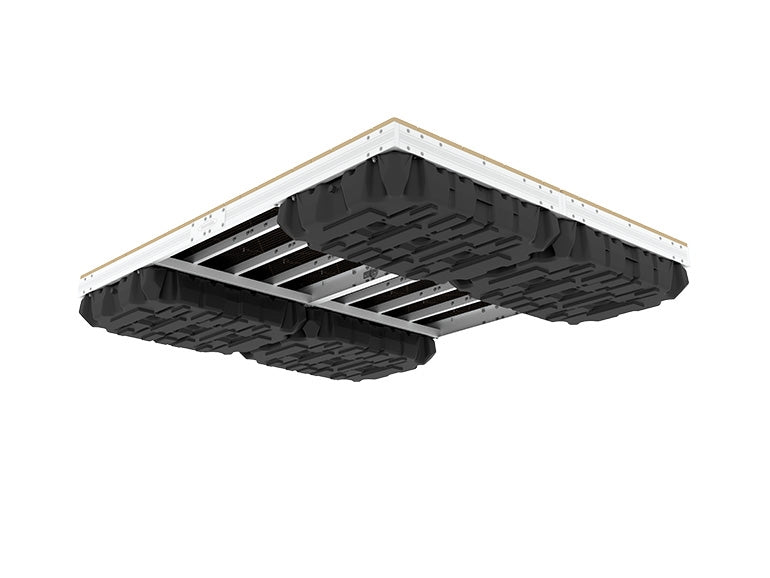 PlayStar Aluminum 8' x 10' Floating Swim Raft w/Resin Top