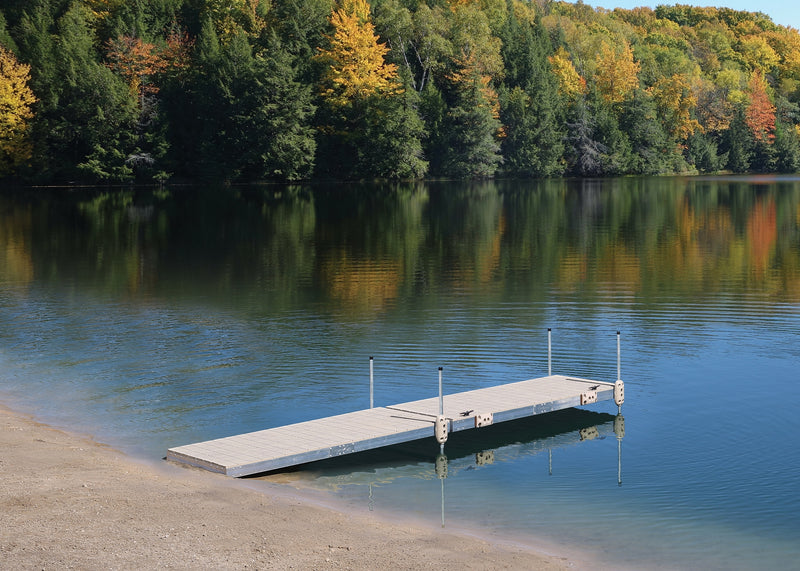 PlayStar Aluminum Stationary Dock w/Resin Top – 4' x 10'