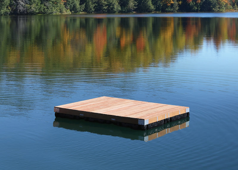 PlayStar Floating Wood Dock – 4' x 10'