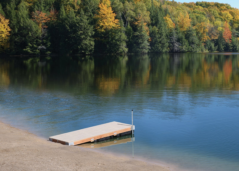 PlayStar Wood Frame Floating Dock w/Resin Top