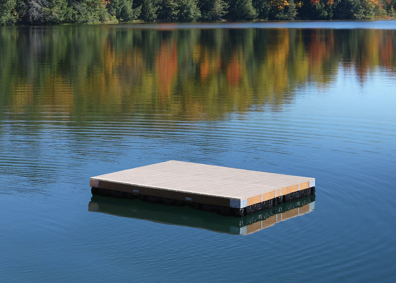PlayStar Wood Frame Floating Dock w/Resin Top