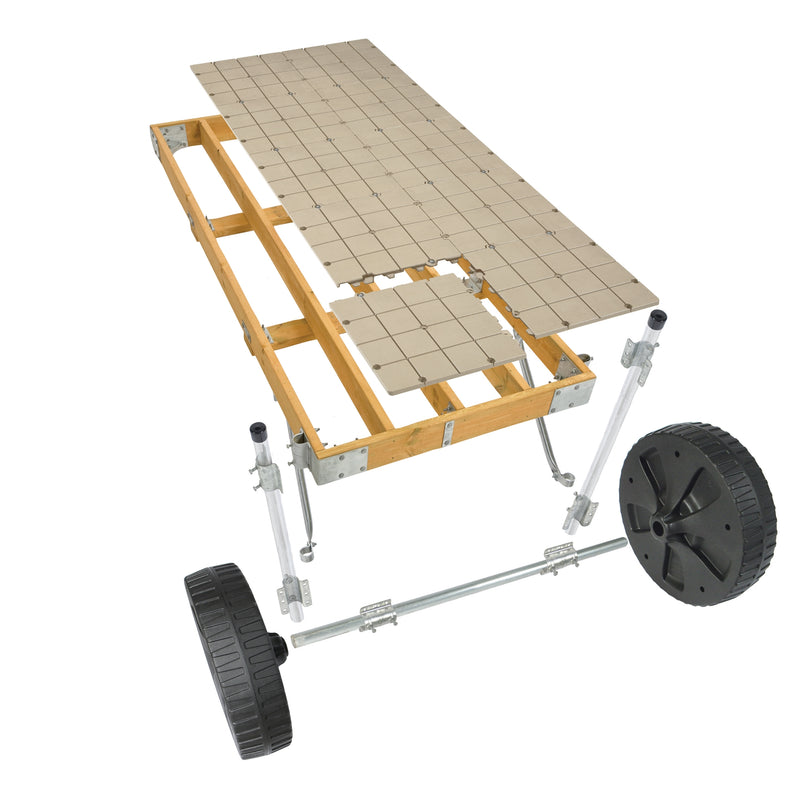 PlayStar Wood Frame Roll-In Dock with Resin Top – 4' x 10'