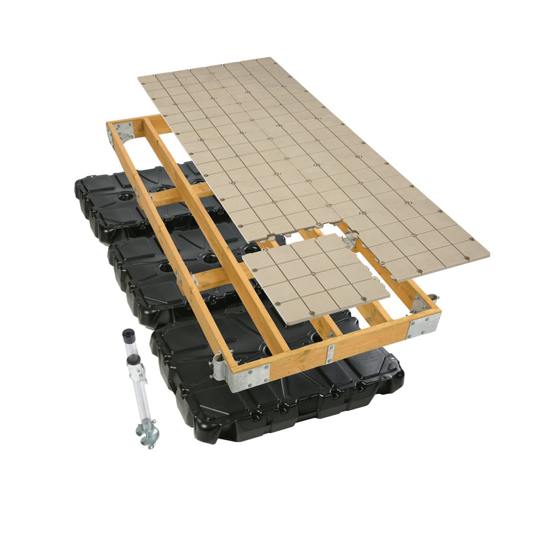 PlayStar Wood Frame Floating Dock w/Resin Top
