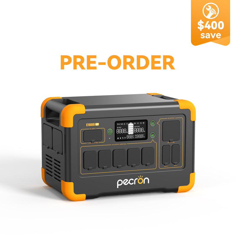 Pecron E1000LFP Portable Power Station – 2000W / 1024Wh