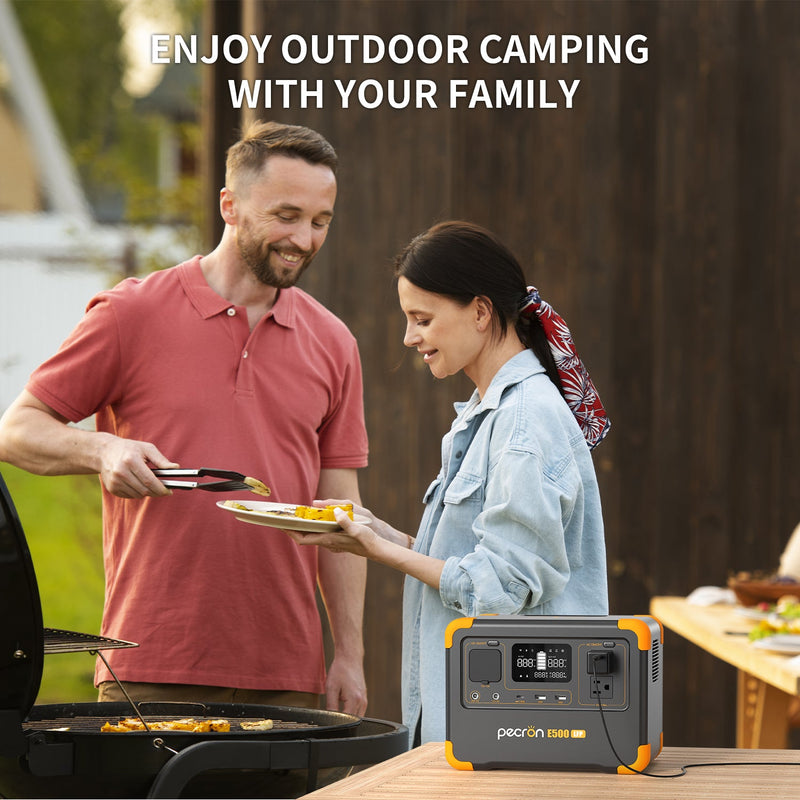 Pecron E500LFP Portable Power Station – 600W / 576Wh