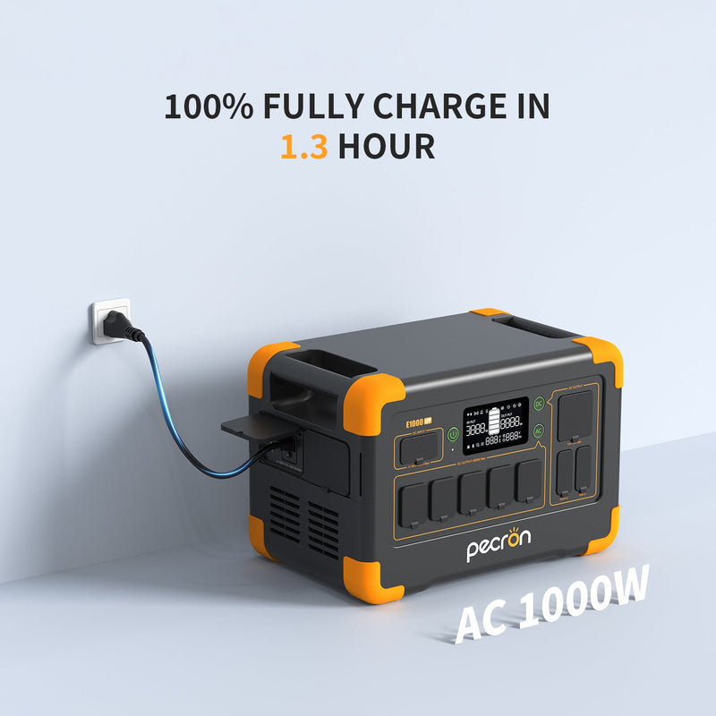 Pecron E1000LFP Portable Power Station – 2000W / 1024Wh