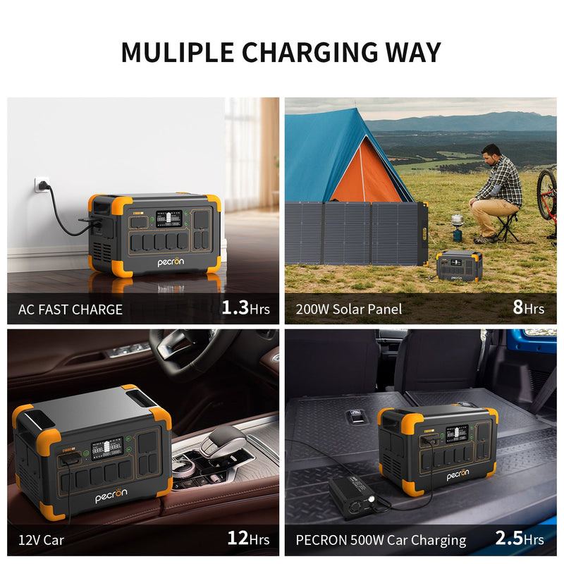 Pecron E1000LFP Portable Power Station – 2000W / 1024Wh