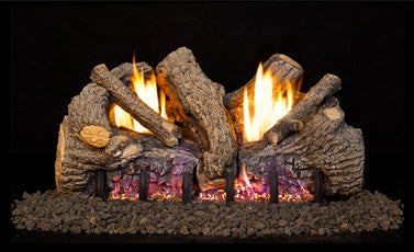 Real Fyre Foothill Oak Vent-Free Gas Log Set with G19 Burner