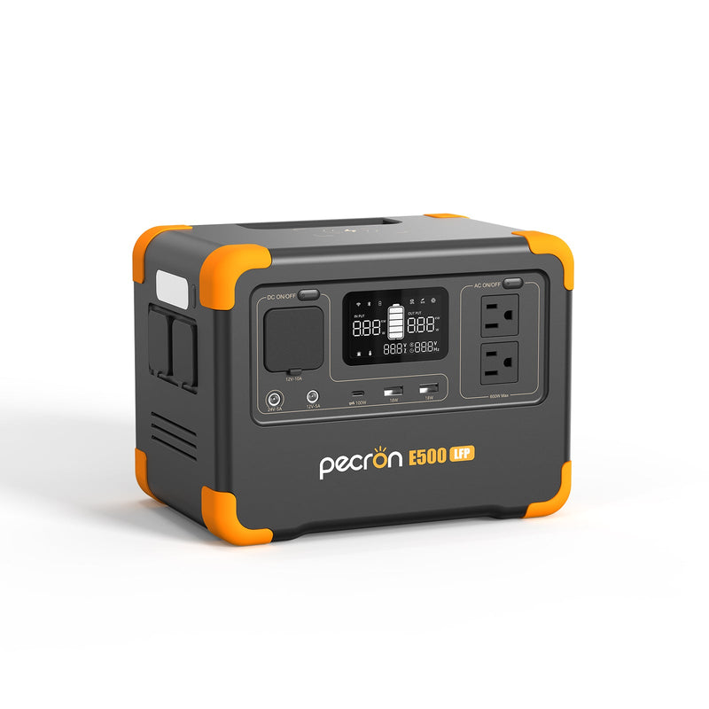 Pecron E500LFP Portable Power Station – 600W / 576Wh