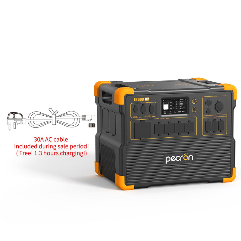 Pecron E3600LFP Portable Power Station – 3600W / 3072Wh