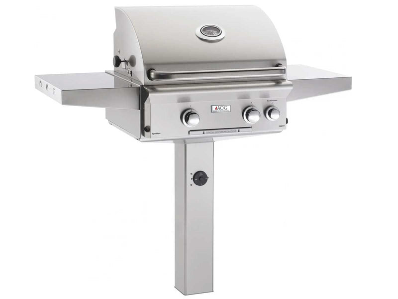 American Outdoor Grill (AOG) 24" L-Series In-Ground Post Gas Grill with Rotisserie