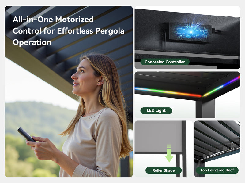 FlexPatio POWER+ Motorized Pergola