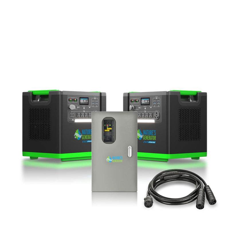 Nature's Generator Lithium 6000 and Transfer Switch