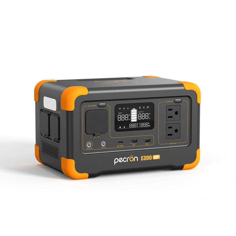 Pecron E300LFP Portable Power Station – 600W / 288Wh