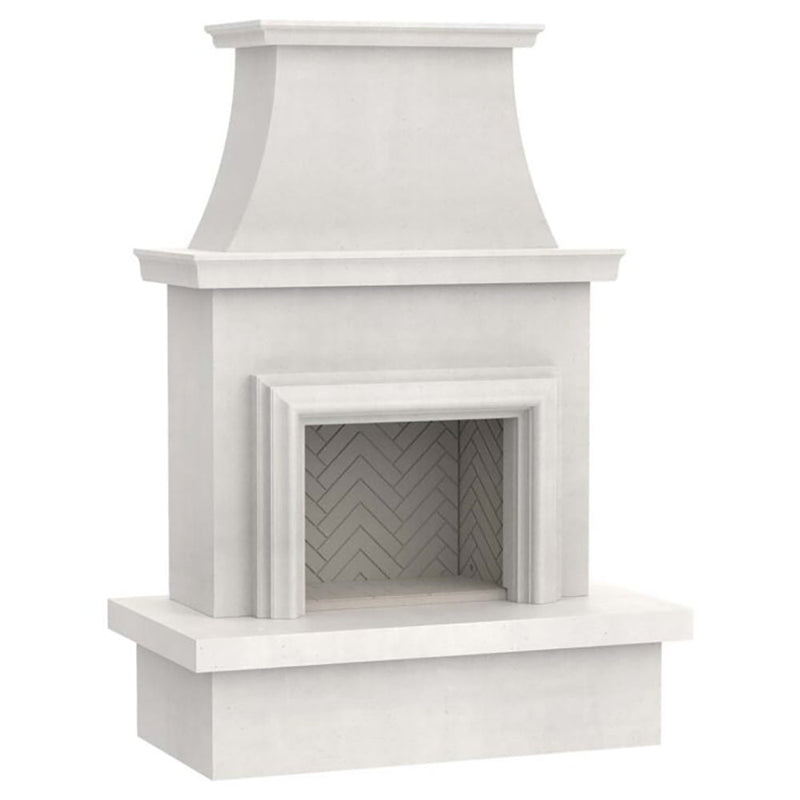American Fyre Designs Contractor’s Model Outdoor Gas Fireplace with Moulding