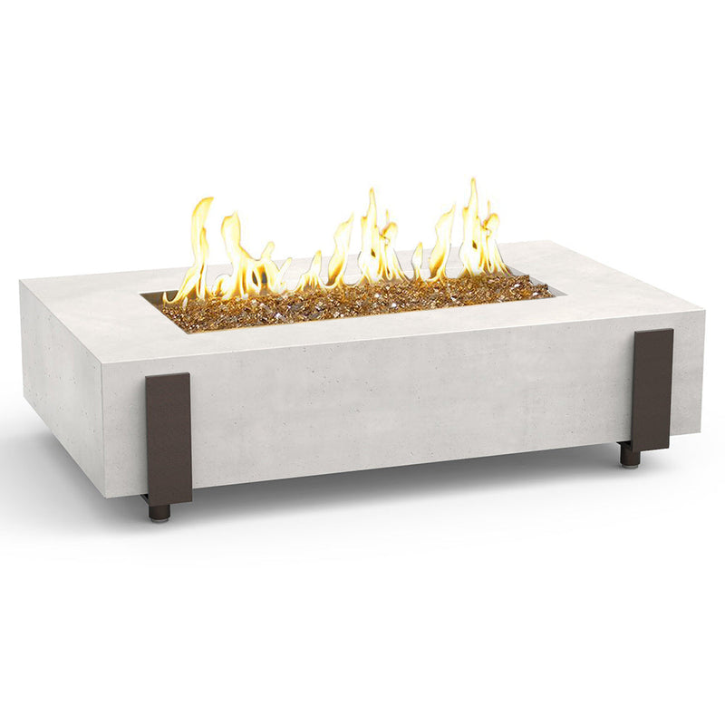 American Fyre Designs Iron Saddle 60-Inch Rectangular Gas Fire Table