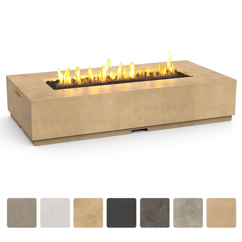 American Fyre Designs Legend Long 72-Inch Rectangular Gas Fire Table