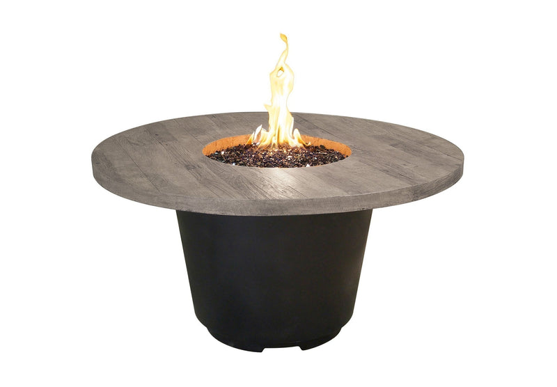 American Fyre Designs Cosmopolitan 48-Inch Round Reclaimed Wood Fire Table
