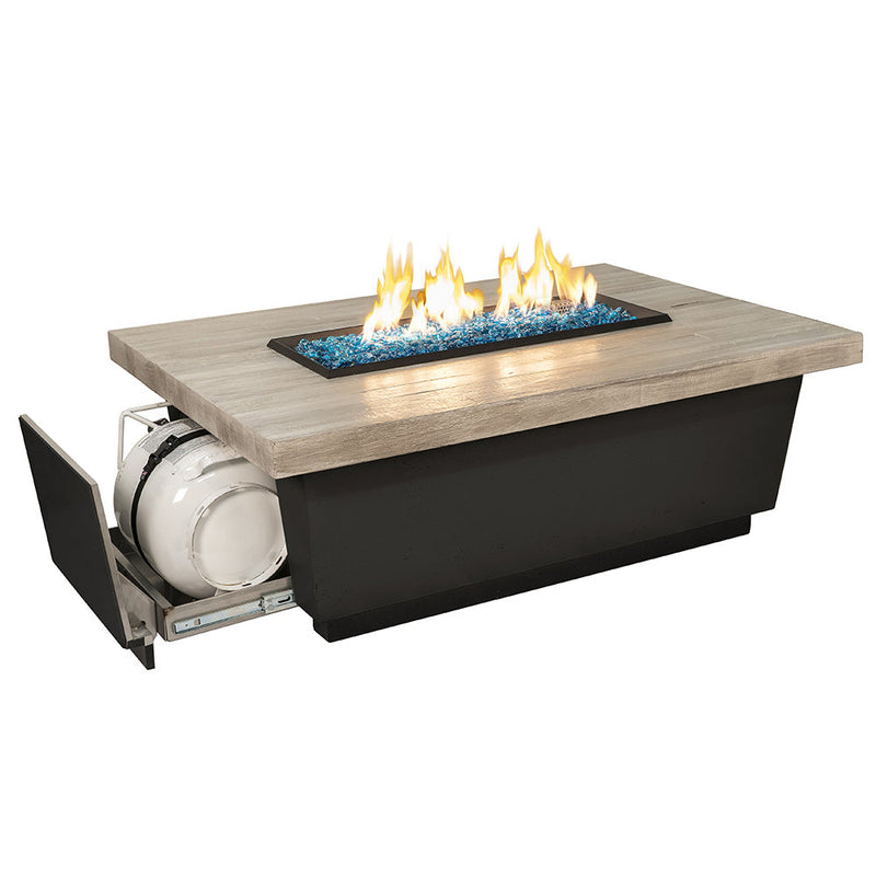 American Fyre Designs Contempo 52-Inch Reclaimed Wood Fire Table