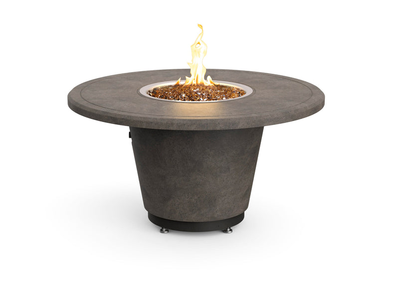 American Fyre Designs Cosmopolitan 48-Inch Round GFRC Chat Height Fire Table