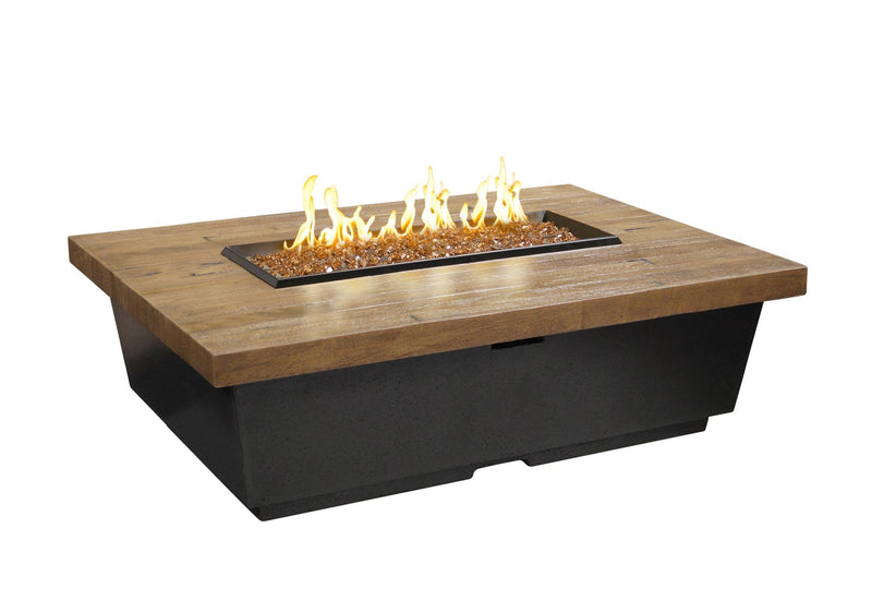 American Fyre Designs Contempo 54-Inch Reclaimed Wood Fire Table