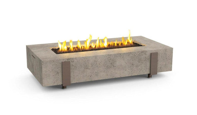 American Fyre Designs Long Iron Saddle 72-Inch Rectangular Fire Table