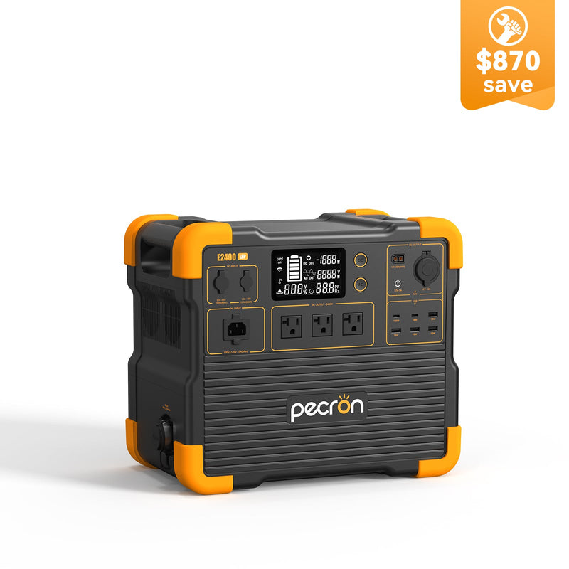 Pecron E2400LFP Portable Power Station – 2400W / 2048Wh