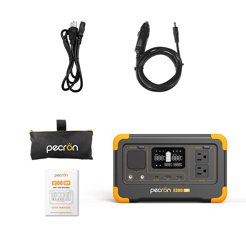 Pecron E300LFP Portable Power Station – 600W / 288Wh