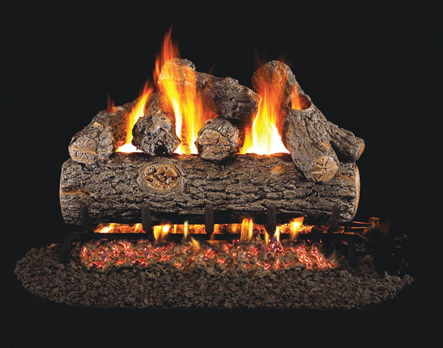 Real Fyre Golden Oak Designer Plus 36" Vented Gas Log Set with G45 Triple T Burner