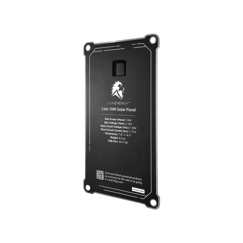Lion Energy 10W Solar Panel – USB-A