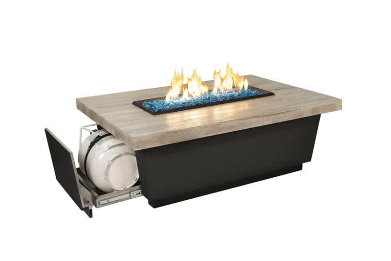 American Fyre Designs Contempo 52-Inch Reclaimed Wood Fire Table