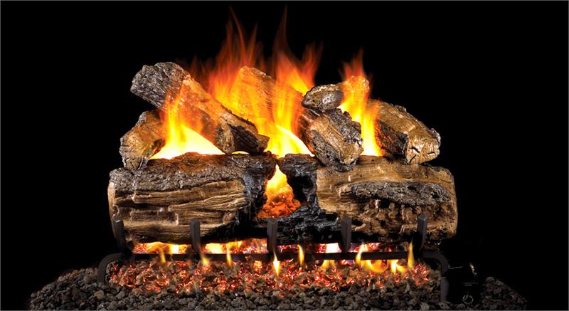 Real Fyre Burnt Split Oak 30" Vented Gas Log Set with G46 Series Burner