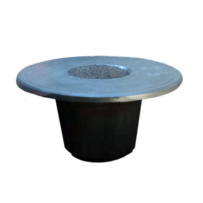 American Fyre Designs Cosmopolitan 48-Inch Round GFRC Chat Height Fire Table