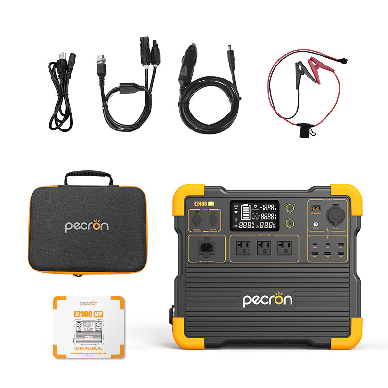 Pecron E2400LFP Portable Power Station – 2400W / 2048Wh