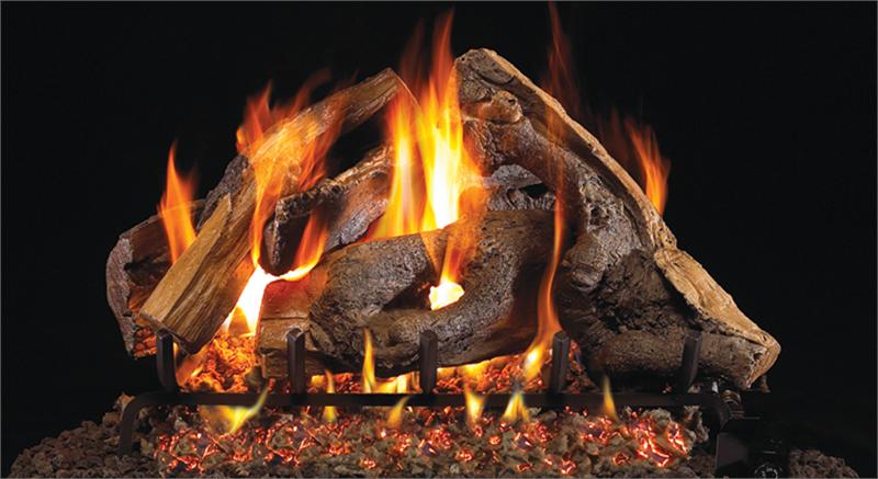 Real Fyre Woodstack 30" Vented Gas Log Set with G46 Series Burner